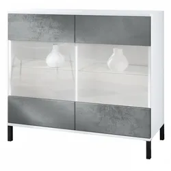 KOMMODE Bari Beton Dunkel Optik