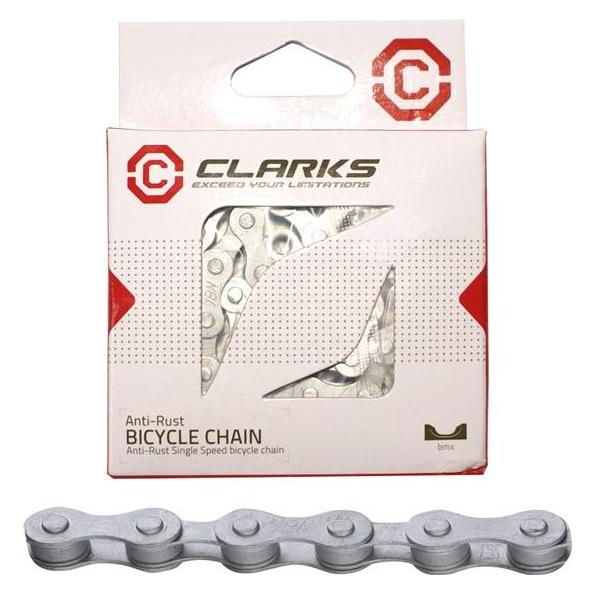 Clarks Hydraulische Scheibenbremse SX2 Limited Komplettset - weiss-rot (1-fach) (CLA-C-C410AR)