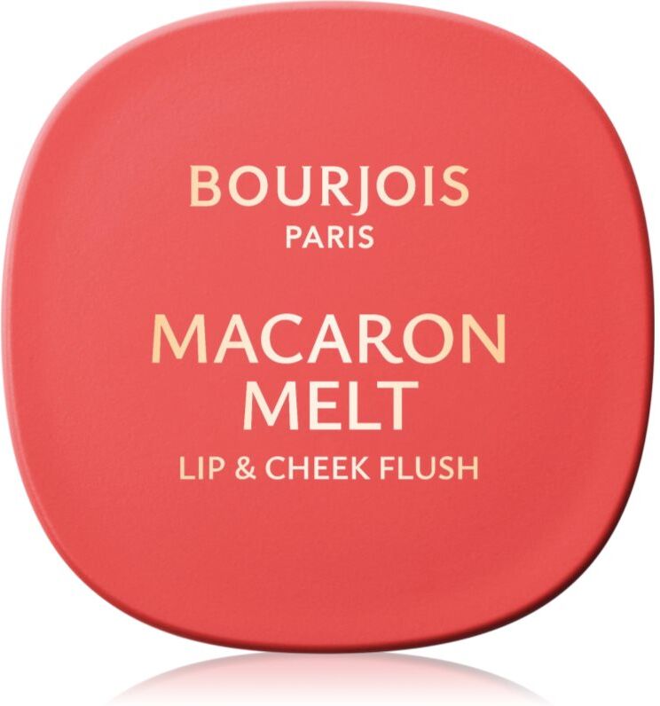 Bourjois Macaron Melt Lip & Cheek Flush blusher 2-in-1 shade 03 Peach Tatin 5 g