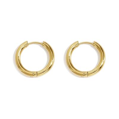 Paar Creolen ADELIA´S "Ohrringe Creolen aus Edelstahl, 1 Paar", Damen, Gr. Damen, Edelstahl, gold (goldfarben), Ohrringe, Stylisch mit klarer Kreisform als Modeschmuck