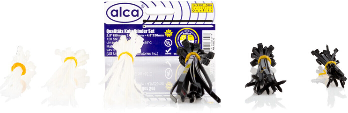 Alca Sortiment, Kabelbinder Kabelbinder-Sortiment (120-Tlg.) 630030