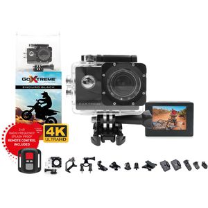 GoXtreme Enduro Black Action-Cam, wasserdicht bis 30m, 2,7K/30fps, 8MP, 170° Ultraweitwinkel, WLAN