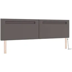 vidaXL, Boxspringbett, Jagonos (Einfaches Design mit LED) (200 x 200 cm)
