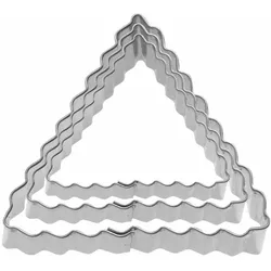Westmark 3 Terrassen-Ausstechformen Dreieck gew.,4,5,6 cm, mit EAN, 35282291