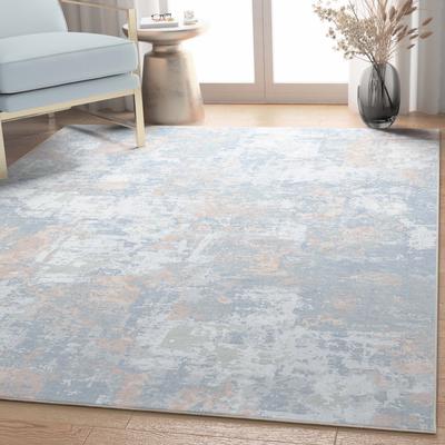 Well Woven Abstract Marrakech Modern Brushstroke Flat-Weave Rug