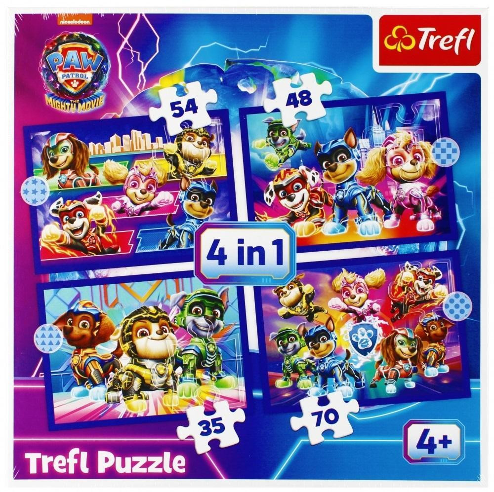 Trefl Paw Patrol 4-in-1 Puzzel voor Kinderen