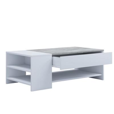 Holz Sofatisch Couchtisch Schublade Tindus