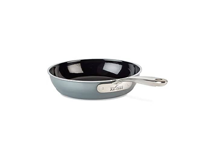 All-Clad FusionTec Keramik-Bratpfanne, 24,1 cm, Induktion, Backofen, Grillsicher, 500 F Töpfe und Pfannen, Kochgeschirr, Platin