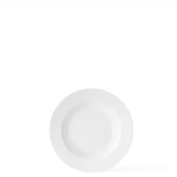 Lyngby Rhombe Tiefer Teller 23 Cm - Weiss, Teller, Weiss