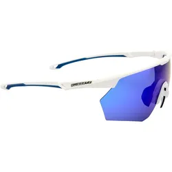 Swiss Eye, Unisex, Sportbrille, Flow (Blau, White Matt, Smoke), Blau, Weiss