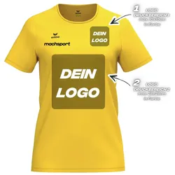 Erima Damenlaufshirt Intro Funktionsteamshirt, gelb - 34