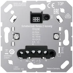 Jung 1702SE Schalteinsatz Relais, 2-kanalig 1702 SE