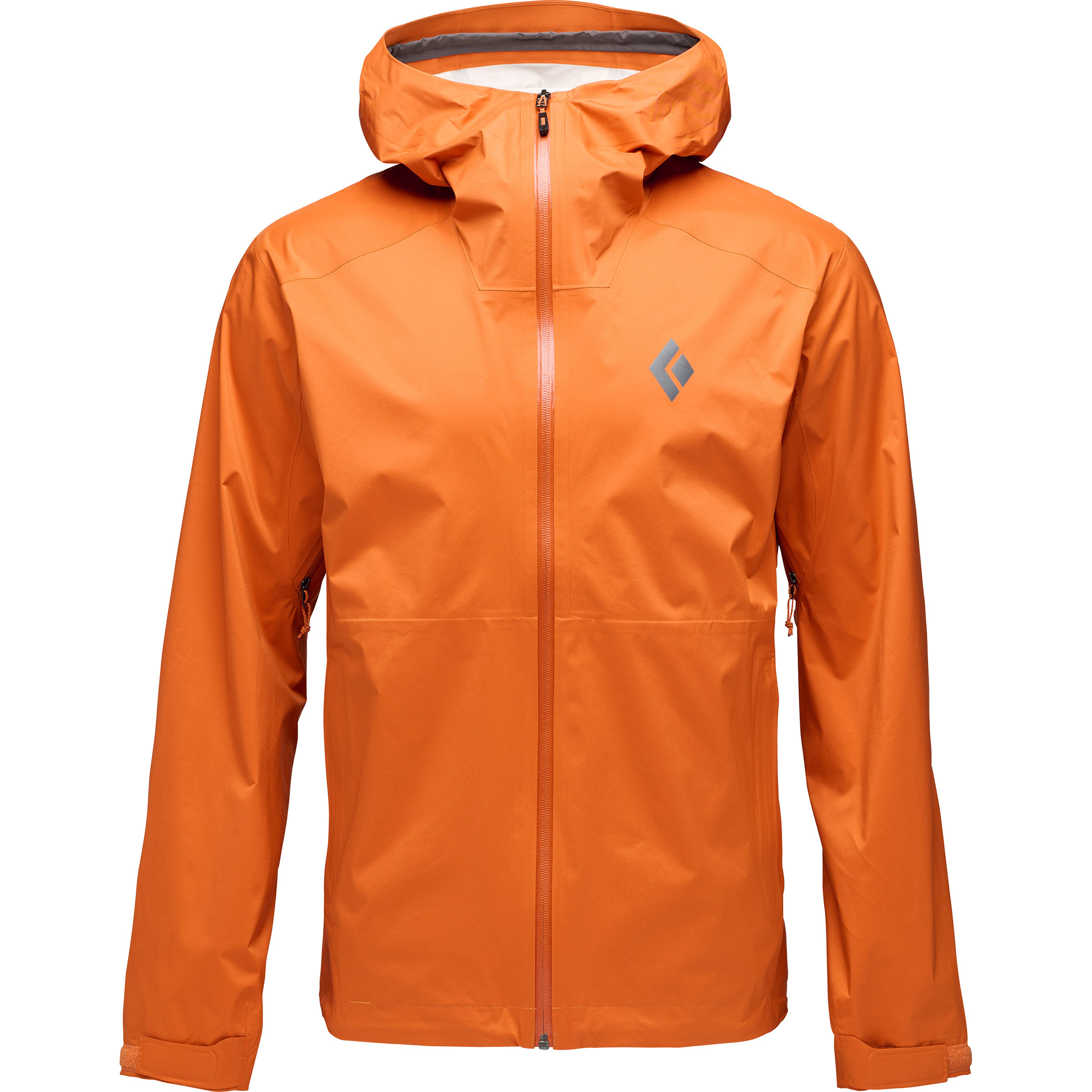 Black Diamond Fineline Stretch Shell Herren Regenjacke orange Größe XL Trekking Klein verpackbar Wasserabweisend
