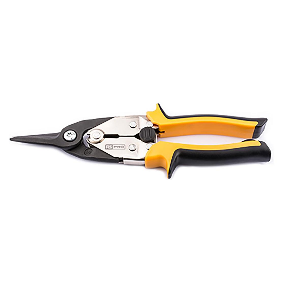 RS PRO 250 mm Blechschere für Kaltgewalzter Stahl, Edelstahl, Schnitt: Gerade (250 mm) (1829987)