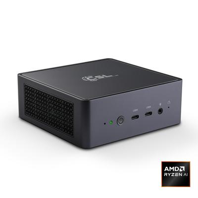 CSL PC "VenomBox 7640HS", schwarz, Microsoft Windows 11 Home (64 Bit), Radeon 760M, 8 GB RAM 4.000 GB SSD, Desktop-PCs, PC