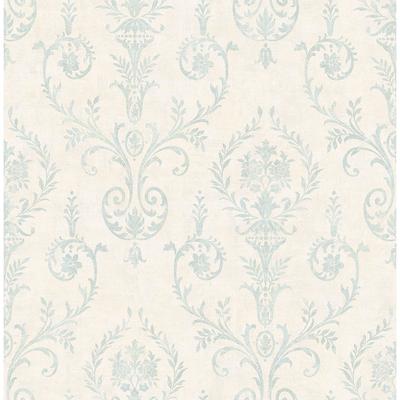 Seabrook Designs Verity Damask Unpasted Wallpaper