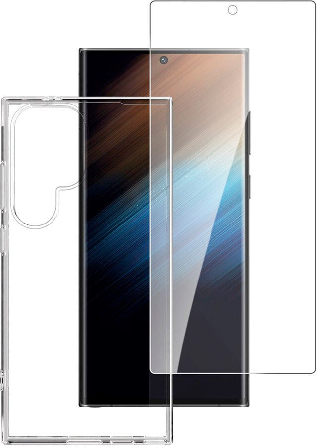 Samsung Galaxy S24 Ultra 4smarts Second Glass X-Pro 360° Protection Set (Cover + Hærdet Glas)