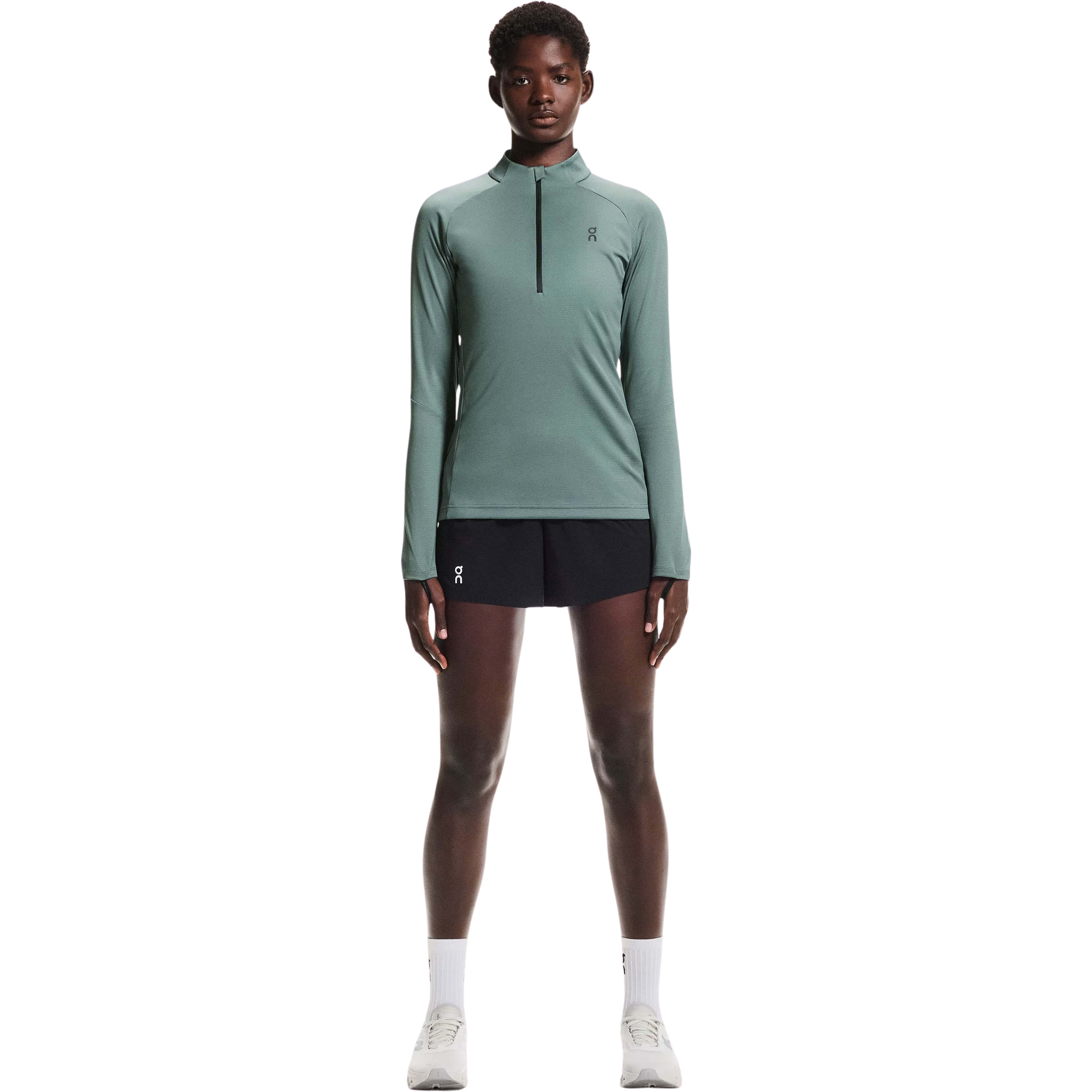 On Climate Damen Longsleeves oliv Größe L Trailrunning | Laufen Elastisch