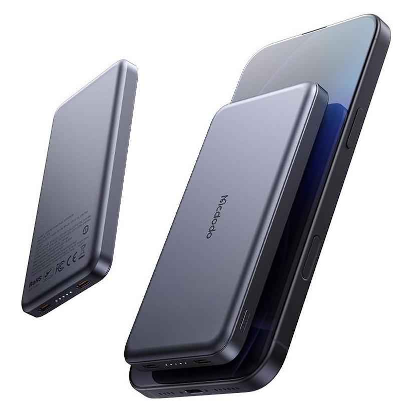 Mcdodo - Magnetic Power Bank Meta Series (MC-3781) - 10000mAh, 20W, Ultra-Thin Design - Black (10000 mAh, 20 W) (62486742)