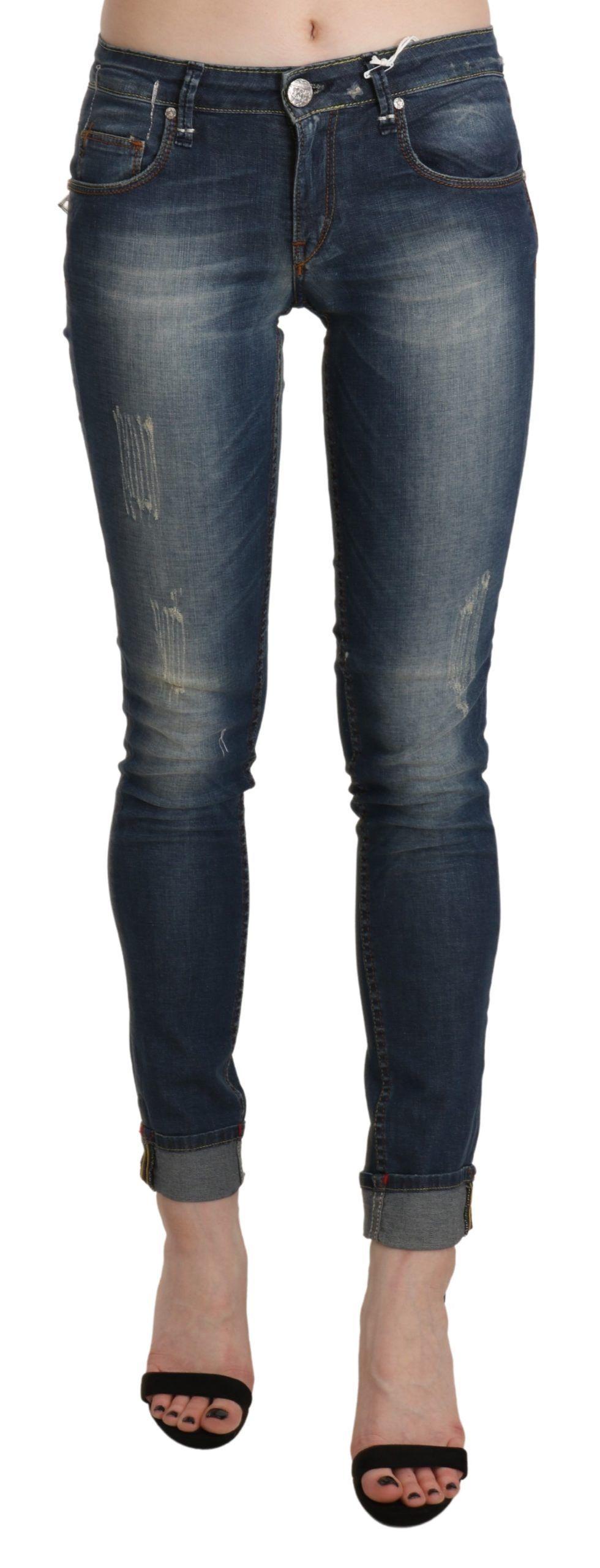 Versleten Skinny Jeans Pan71223