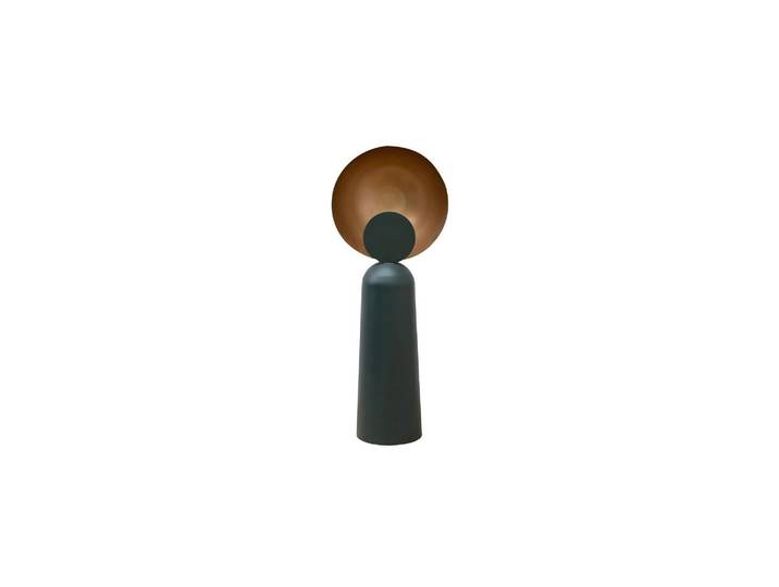 Lampadaire en métal vert, intérieur, droit, anti dérapant - Cheho