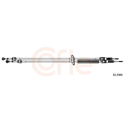 COFLE Seilzug, Schaltgetriebe 11.3361 für Mercedes