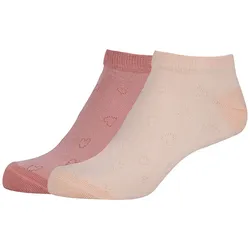 2er Pack s.Oliver Originals Baumwoll Sneakersocken Damen 4040 - coral cloud 39-42