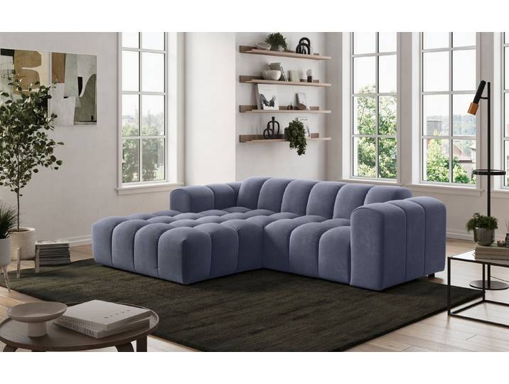 OTTO home Ecksofa Rocco L-Form, B: 248 cm, modernes Bubble-Sofa, großzügiger Sitzkomfort, Wohnlandschaft-Charakter, frei stellbar, modernes Design