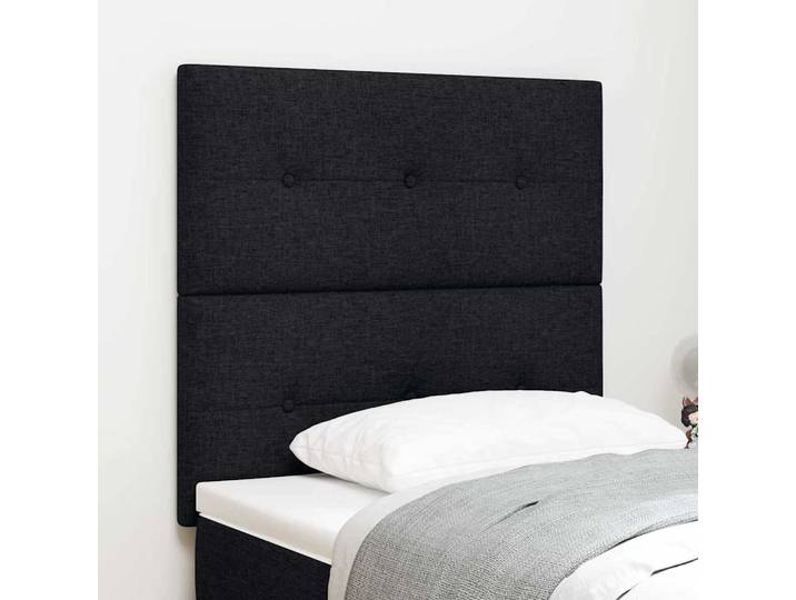 vidaXL Höhenverstellbares Kopfteil mit Kopfteil Schwarz 80 cm Stoff