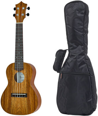 Harley Benton Hawaii Koa Concert Ukul w/Bag Natural Light Gloss
