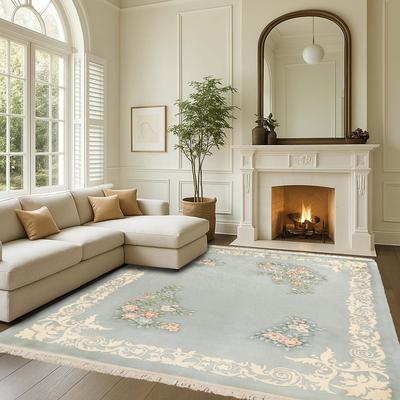 Gertmenian Orient Estate Hand Made Traditional Floral Border Medallion Hand Knot Wool Area Rug Collection