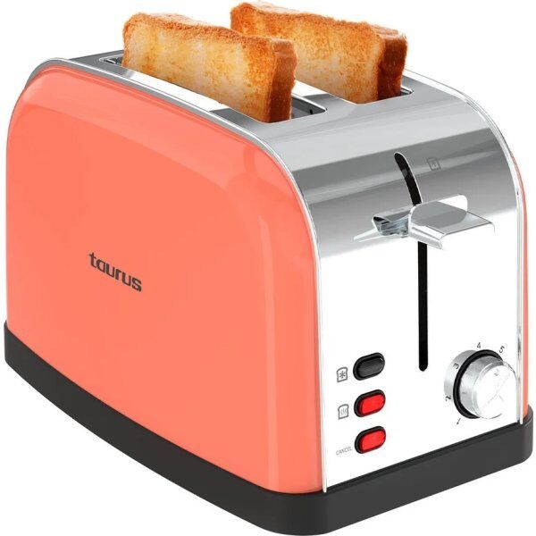 Taurus Brødrister Vintage 2 Skiver, Coral