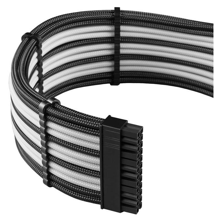 CableMod PRO ModMesh 12VHPWR Cable Extension Kit - schwarz/weiss (45 cm) (CM-PCAB-16P3KIT-NKKW-3PK-R)