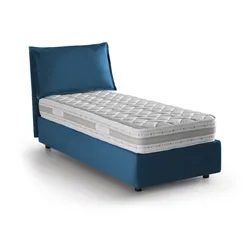 Animal - Einzelbett, blau, Matratze inbegriffen Made in Italy