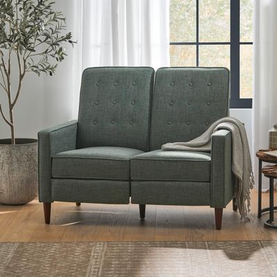 Christopher Knight Home Denison Upholstered Loveseat Pushback Recliner