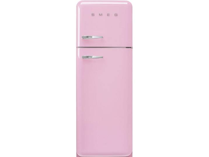 Smeg Kühl-Gefrier-Kombination, Pink, Metall, 1 Schublade(n),3 Schublade(n) Schubladen, C, 60x172x72.8 cm, Made in Italy, Abtauautomatik, LED-Innenbeleuchtung, elektronische Temperaturregelung, No-Frost, Warneinrichtung bei Temperaturanstieg, Kälteakku, Urlaubsschaltung, Küchen, Küchenelektrogeräte, Kühl- & Gefrierschränke, Kühl- und Gefrierkombinationen