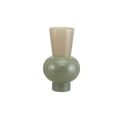 Jette Home Vase   , grün , Glas , Maße (cm): H: 30  Ø: 17.5