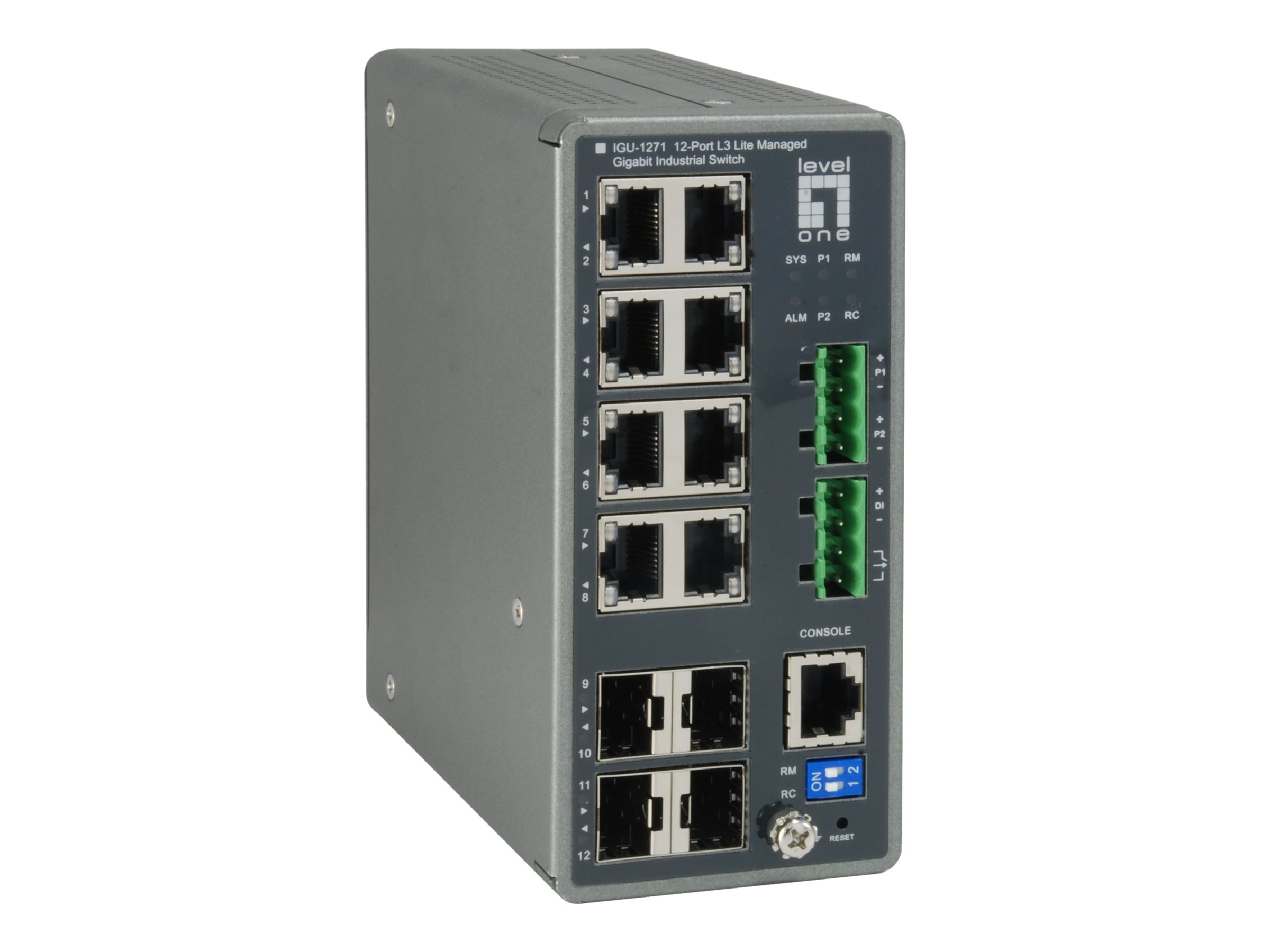 LevelOne IGU-1271, Managed, L3, Gigabit Ethernet (10/100/1000)