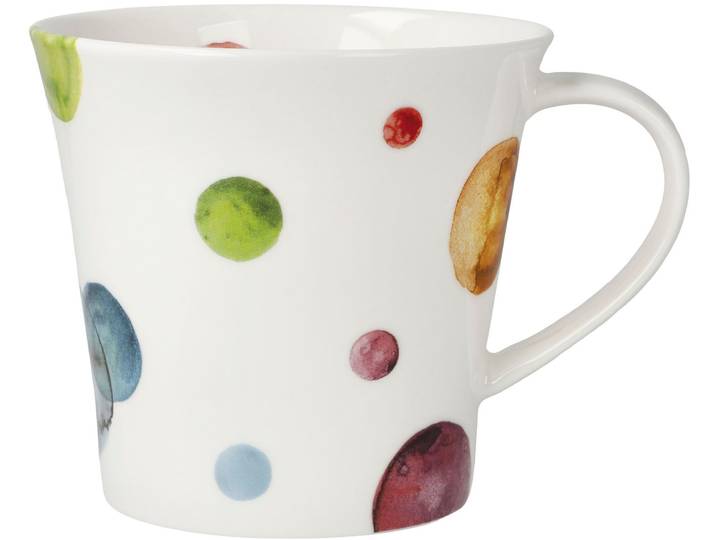 Tasse GOEBEL Coffee-/Tea Mug Colori Mix , bunt, B:10,5cm H:9,5cm, Porzellan, Trinkgefässe, Tasse