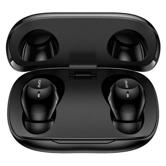 Awei słuchawki Bluetooth 5.4 T20 ENC TWS + stacja dokująca czarny/black (ANC, 7 h, Kabellos) (50007350)