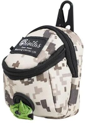 Uplift Essentials Portable Dog Training Treat Pouch 2 in 1 Reward & Poop Bag Dispenser High Yield Canine Interaction Hub camouflage