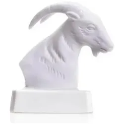 Wagner, Deko Figuren + Skulpturen, 2707 BW - Porzellanfigur Tierkreiszeichen, Steinblock, 10 cm, bisquit weiss