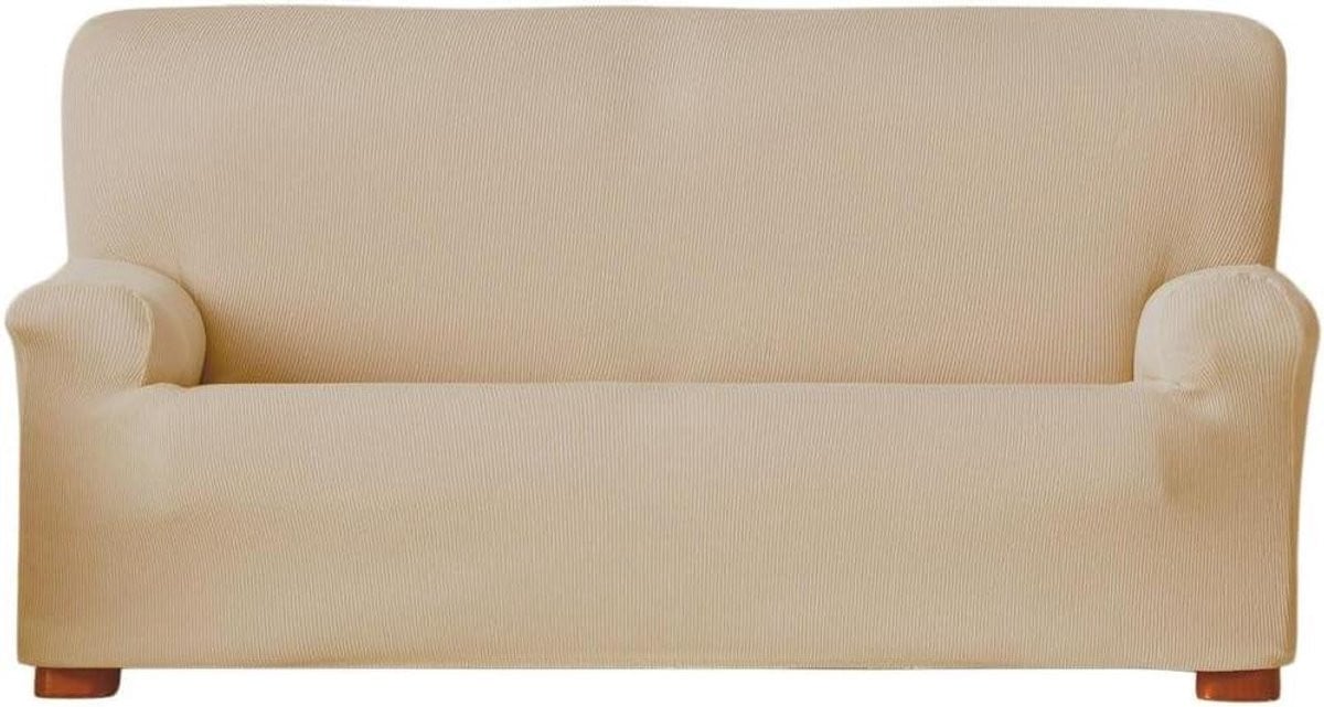Beige elastische bankhoes voor 2-zits sofa