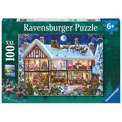 Kinderpuzzle 100 XXL Teile - Weihnachten zu Hause