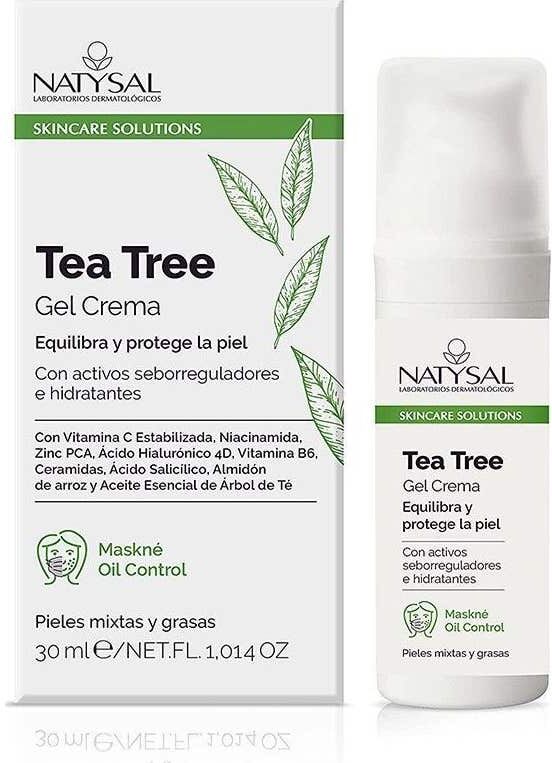Natysal Gel Crema Facial Árbol de Té 30 ml