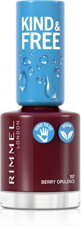 Rimmel Kind & Free nail polish shade 157 Berry Opulence 8 ml