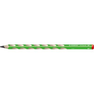 STABILO Ergonomischer Dreikant-Bleistift für Rechtshänder - EASYgraph in grün - Einzelstift - Härtegrad HB