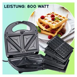 Casativo Multi Grill, Waffeleisen, Schwarz