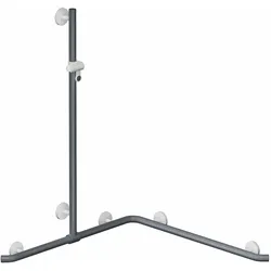 HEWI Duschhandlauf System 800 K, Polyamid, links-/rechtsseitig montierbar, anthrazitgrau