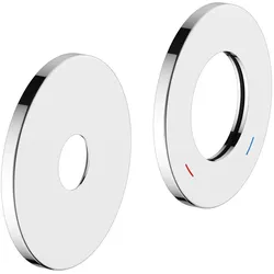 Keuco Rosetten-Set Plan blue 53916 85mm rund Edelstahl-finish, 53916060091 53916060091